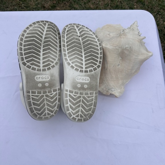 CROCS Bayaband Clogs White Men 8 Women 10 Comfy Walking Streetwear EUC - Picture 7 of 7